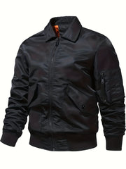Men's Windproof Motorcycle Jacket for Spring and Autumn