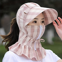 Summer Sun Hat Fan Visor Hat Outdoor Riding Cycling Windproof Sun Hat