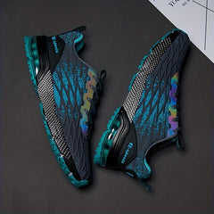 Men's Lace-up Running Sneakers Breathable Athletic Shoes