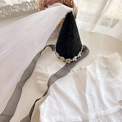 Sweet Mesh Headband Children's Birthday Hat Crown Cake Decor