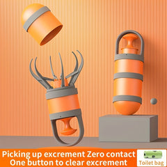 Foldable 2-in-1 Poop Scooper with 4x15 Bags