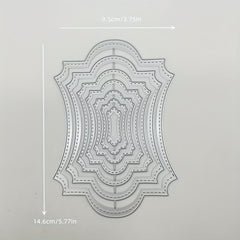 1pc Picture Frame Cutting Die DIY Metal Embossing Scrapbook Die