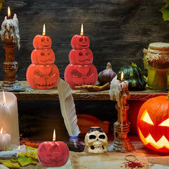 Large Pumpkin Candle Resin Silicone Molds for Halloween Party Home Decor
