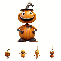 5pcs Halloween Pumpkin Pendant Ghost Pumpkin Hanging Ornament