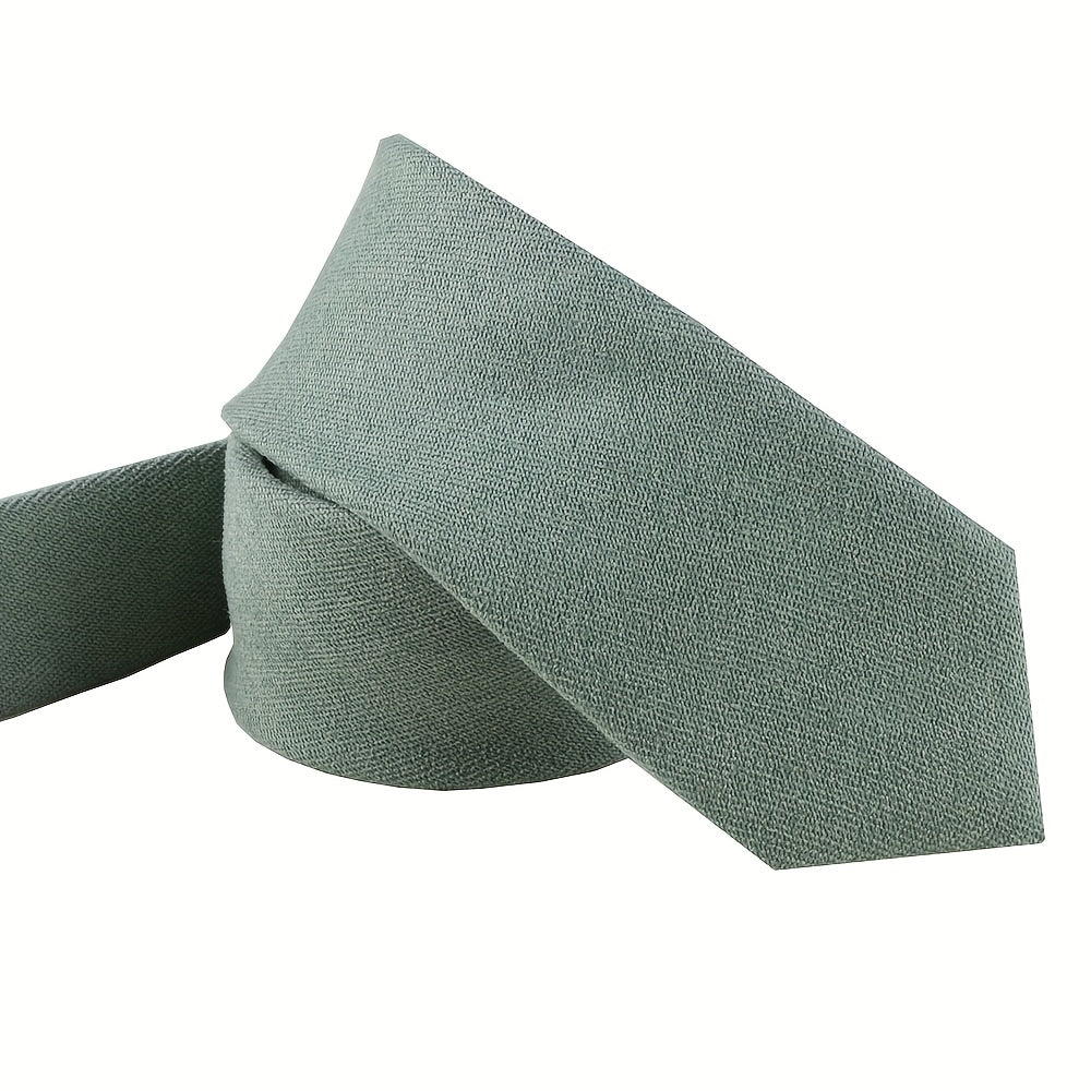 Men's Solid Color Polyester Business Tie
