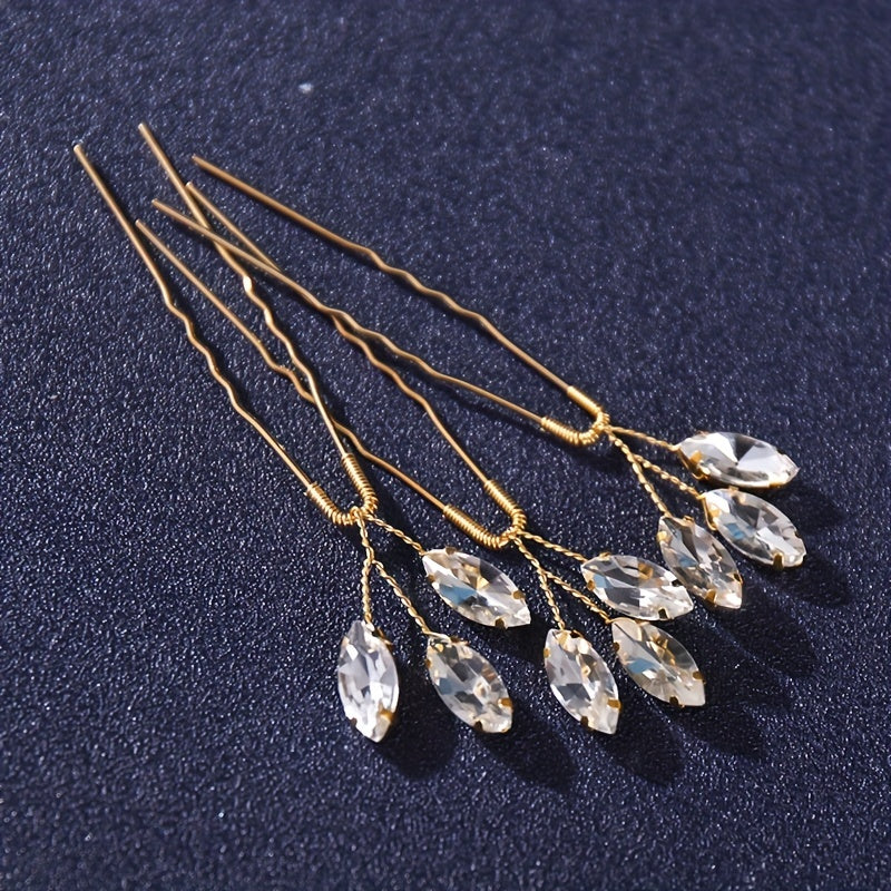 3pcs Cypsela Hairpin Bridal Head Jewelry U shaped Hairpin Wedding Head Accessori