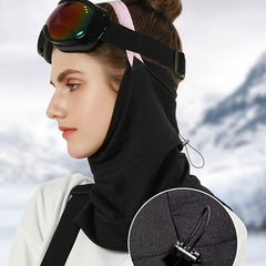 Plush Headband Thermal Mask Neck Scarf Women's Skiing Winter Face