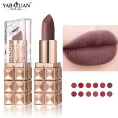 12 Colors Matte Lipstick for Women, Nude Red and Brown Hydrating Makeup