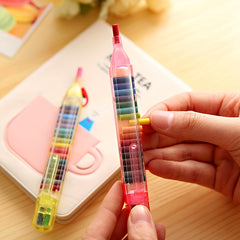 20 Colors Drawing Crayons Set Kids Coloring Graffiti Crayon