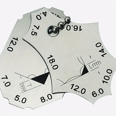 Stainless Steel Fillet Gage Right Angle Seam Pocket Gage