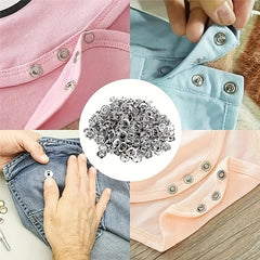 200pcs Metal Sewing Button and Snap Fastener Pliers Set