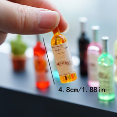30pcs Mini Champagne Bottle Doll House Game Accessories DIY Decoration