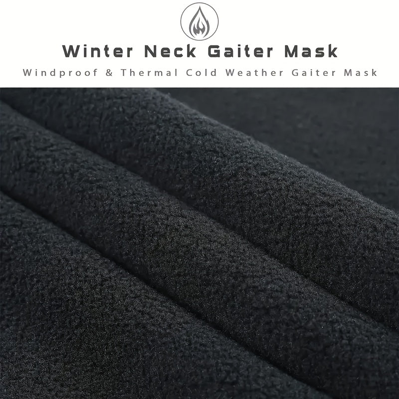Winter Fleece Cap 3 in 1 Neck Gaiter Windproof Ski Mask