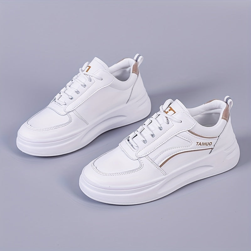 Women's Platform Low Top Lace Up Skate Shoes