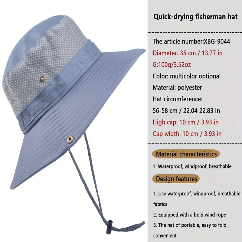 Man's Summer Fishing Hat Sun Protection Fisherman Cap