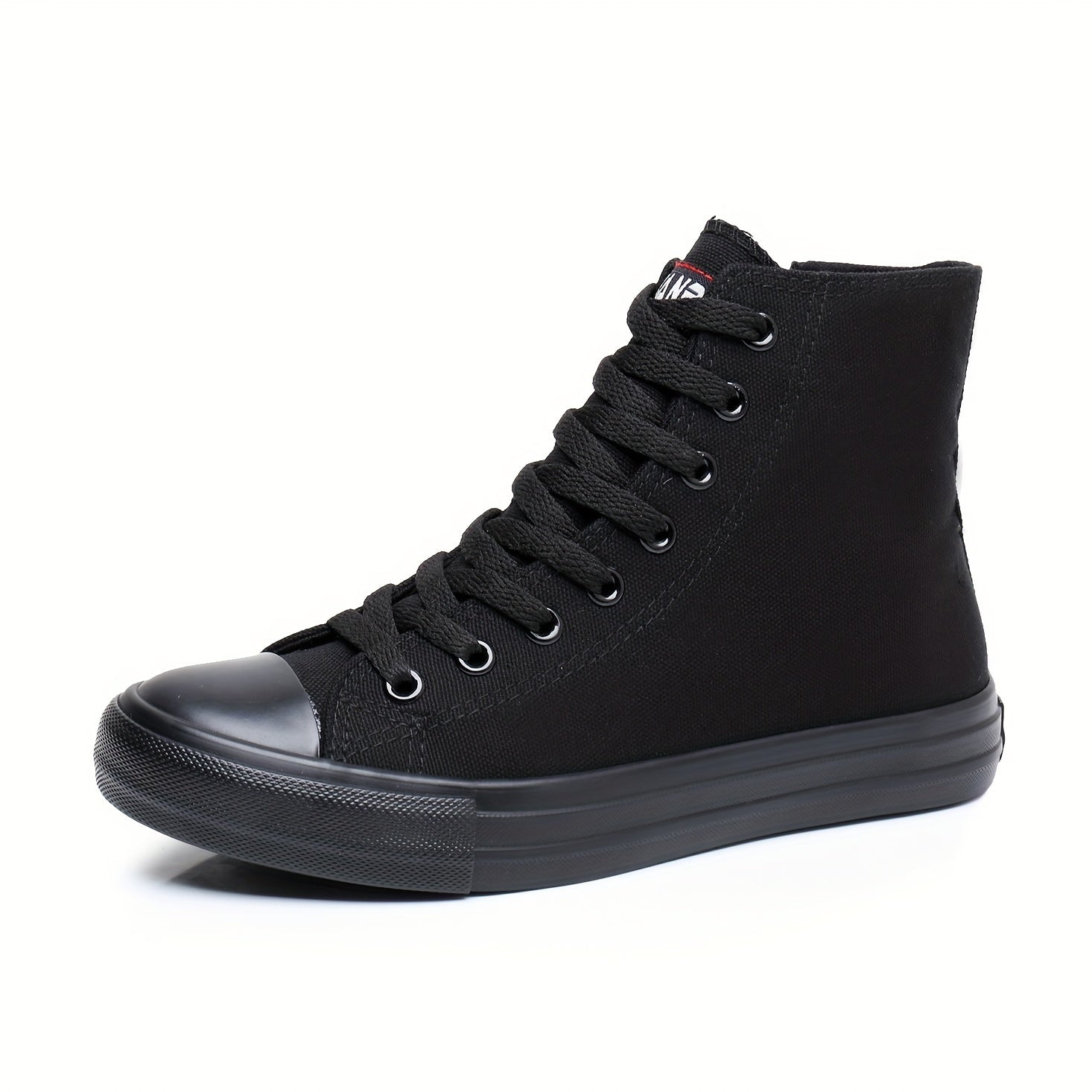 Women's High Top Canvas Lace Up Flat Skate Shoes