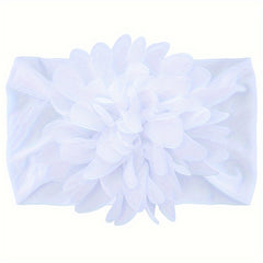 6pcs Kids Chiffon Flower Headscarf Nylon Headband