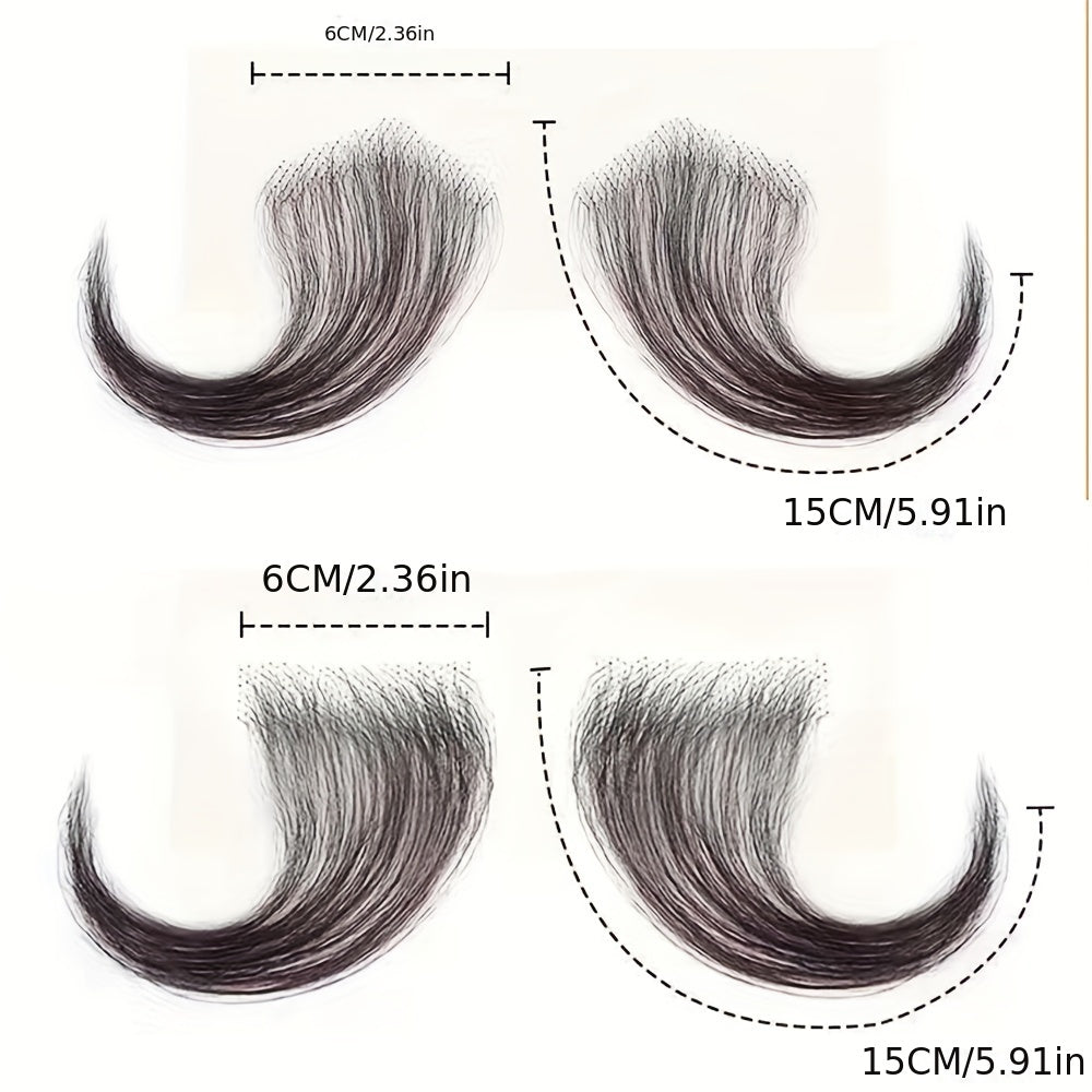 2pcs Natural Looking Lace Baby Hair Edges for Daily Use Human Hair Pieces