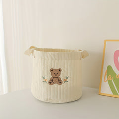 Small Bear Rabbit Storage Bag Baby Diaper Clothes Toy Basket