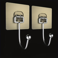 Large Adhesive Hook Stainless Steel Kitchen Hook No Trace Sticker