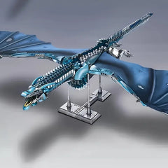 1889pcs Silvery Frost Dragon Building Blocks Set for Display Decor