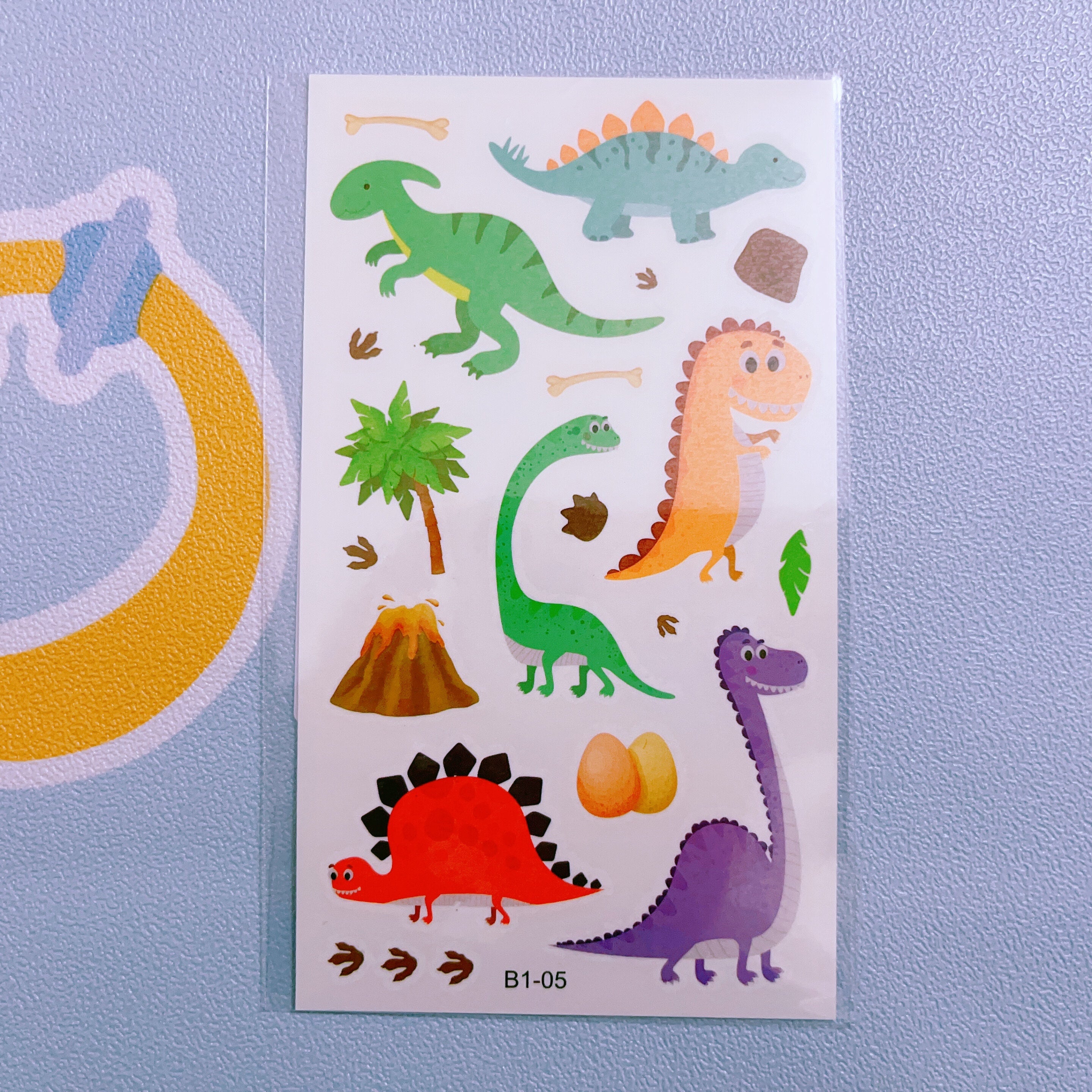 Waterproof Cartoon Dinosaur Temporary Tattoos