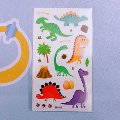 Waterproof Cartoon Dinosaur Temporary Tattoos