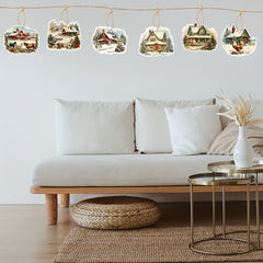 6pcs Christmas Farm Hanging Ornaments Xmas Tree Decorations