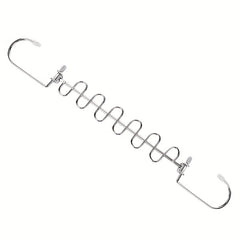 Metal Space Saving Hangers 12 Slots Stainless Steel Closet Organizer