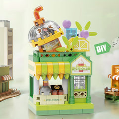 Micro Assembly Building Blocks City Street View DIY Toy Diamond