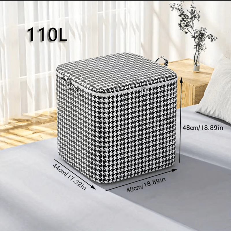 Large Capacity Quilt Storage Bag Durable Dustproof Moving Bag Closet with Lid