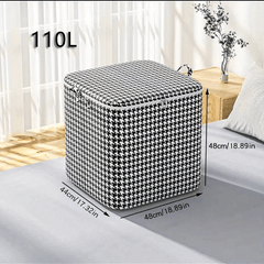 Large Capacity Quilt Storage Bag Durable Dustproof Moving Bag Closet with Lid