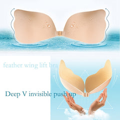 Invisible Strapless Push Up Bra Reusable Magic Sticky Adhesive Bra