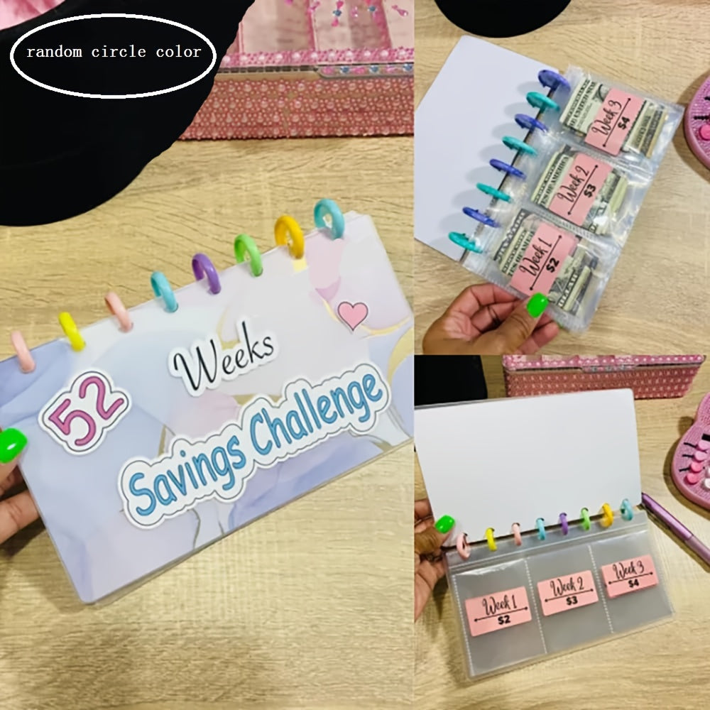 52 Week Savings Challenge Budget Book & Cash Envelopes