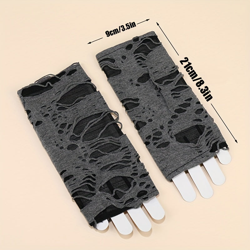 Goth Rock Arm Sleeve Arm Warmers Grunge Gloves Halloween Decoration