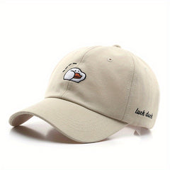 Duck Embroidery Baseball Cap Lightweight Dad Hat
