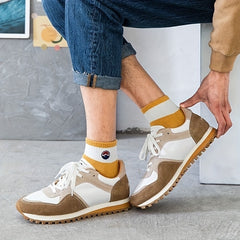 5 Pairs Men's Crew Socks Breathable Comfy Casual Unisex Outdoor