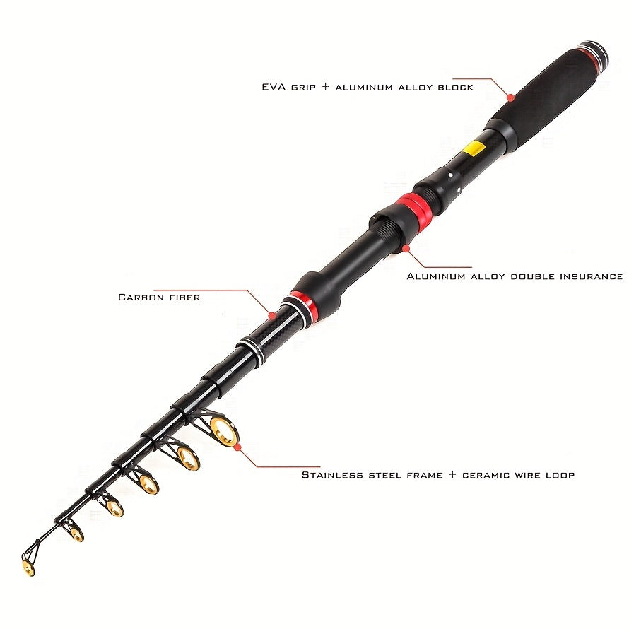Portable Ultra Light Retractable Fishing Rod for Sea Fishing