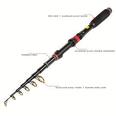 Portable Ultra Light Retractable Fishing Rod for Sea Fishing