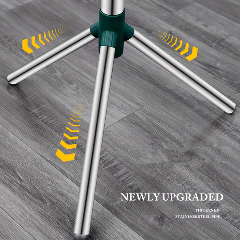 Stainless Steel Coat Rack Floor standing Clothes Hanger