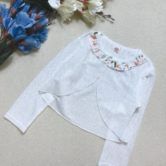 Floral Ruffle Lace Sunscreen Shawl UV Protection Cardigan
