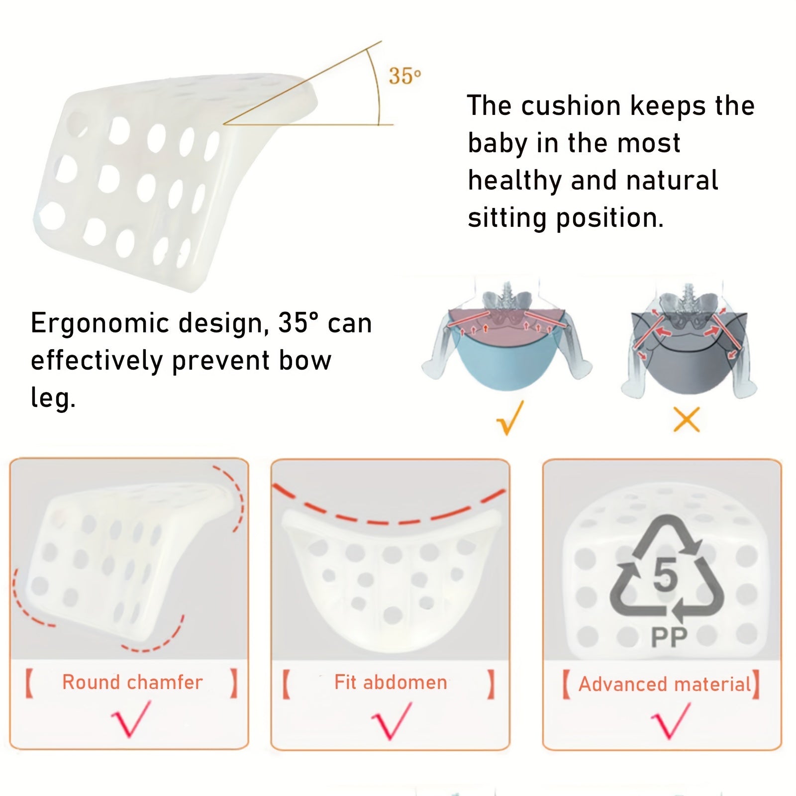 Grey Baby Carrier Waist Seat Hip Seat With Storage Space And Safety