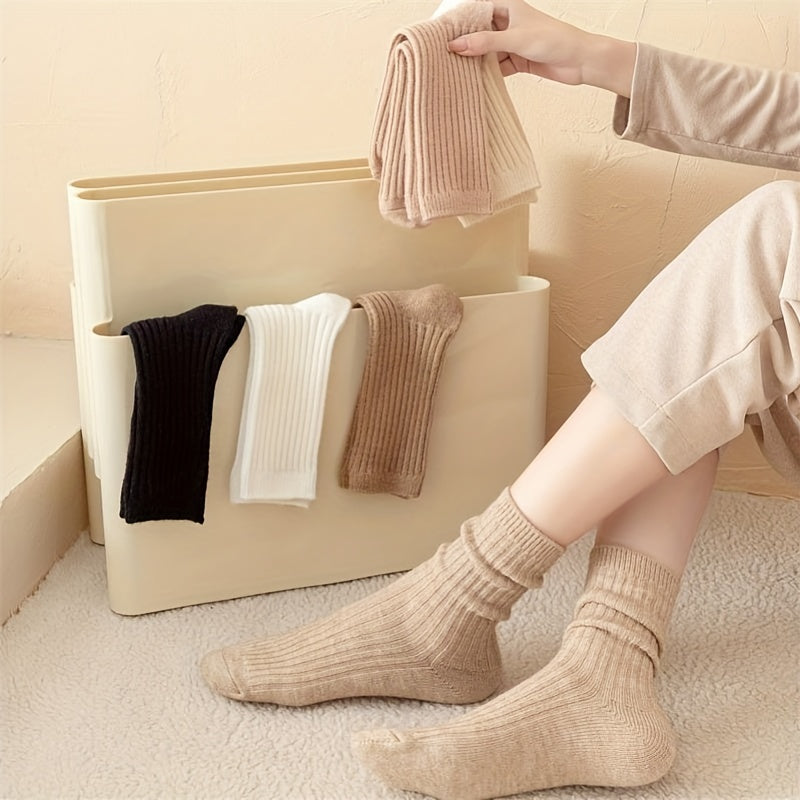 6 Pairs Comfy & Breathable All Match Women's Socks Stockings