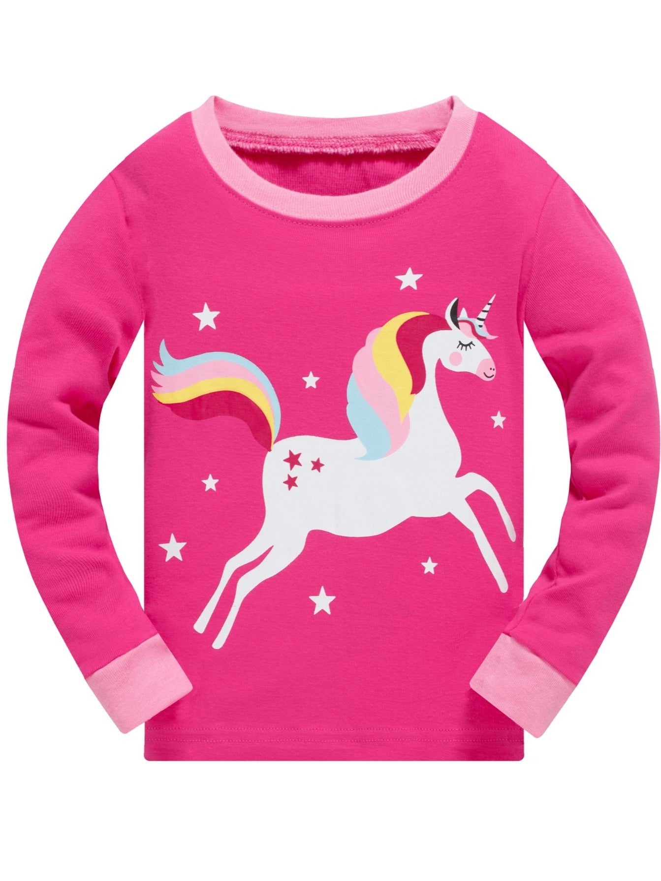 Girls Unicorn Long Sleeve Pajama Set