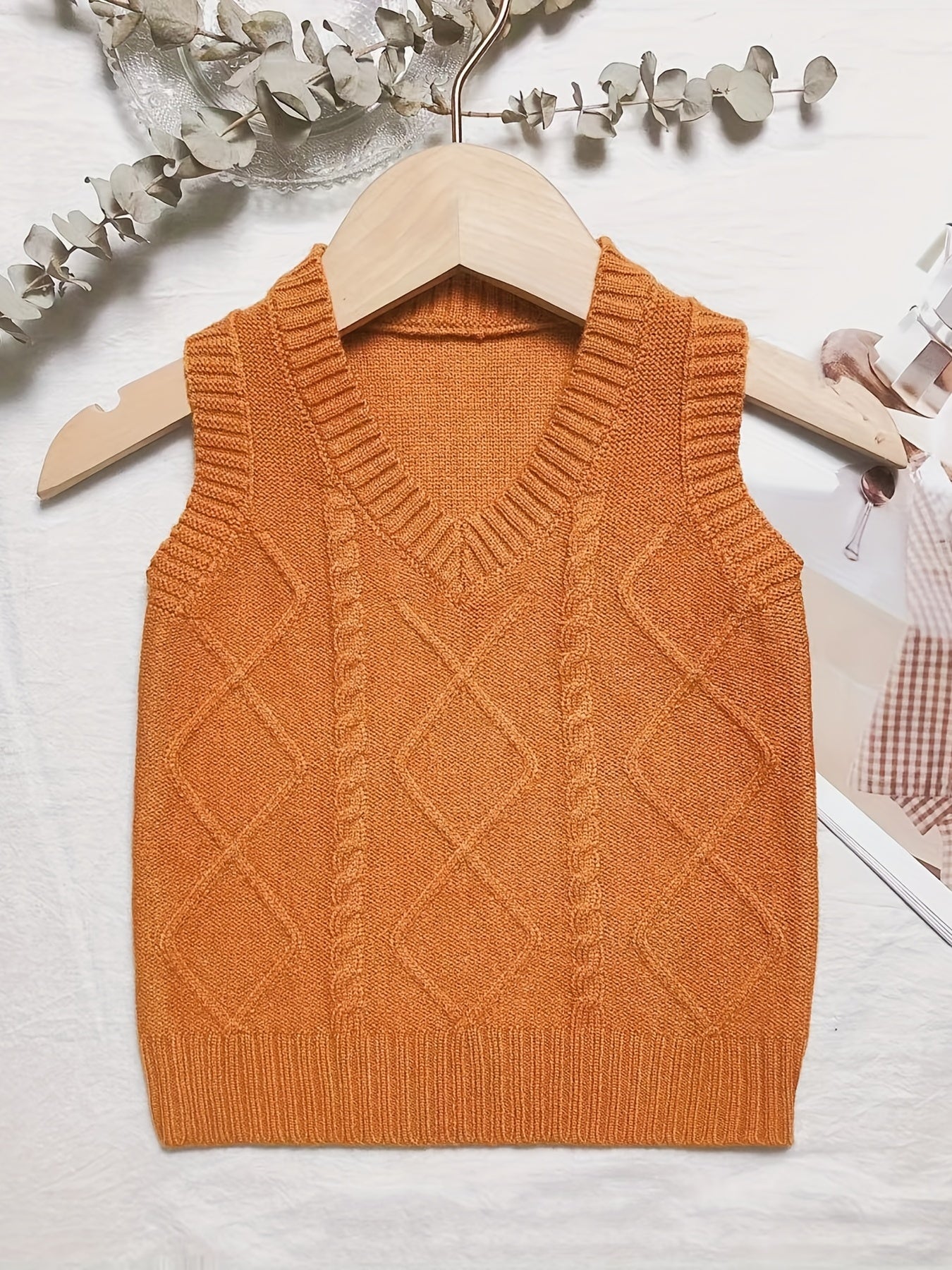 Toddler Baby Girls Knitted Comfy Vest Sleeveless Sweater