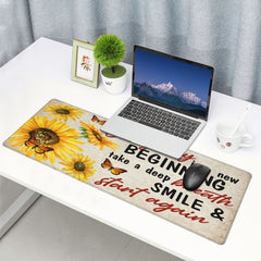 Large Desk Mat Mouse Pad 29.97x80.01cm Non-Slip Base