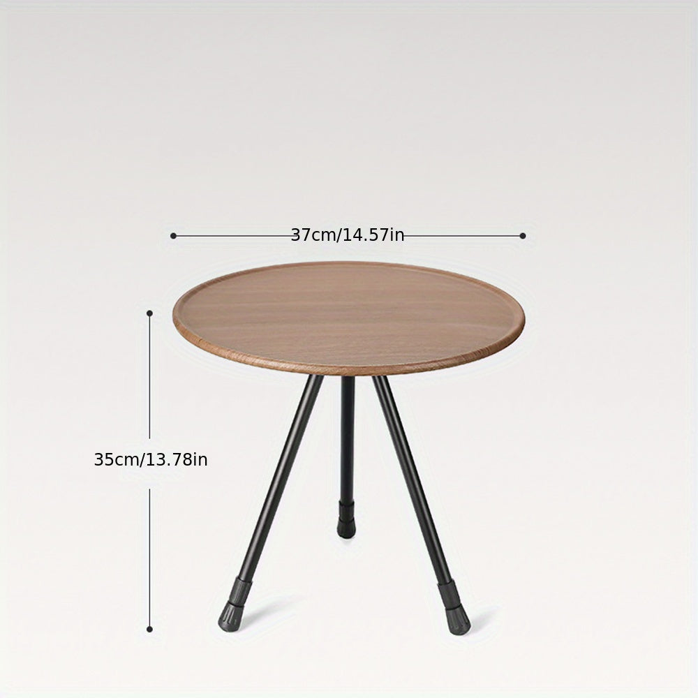 Portable Aluminum Round Table for Outdoor Dining and Camping