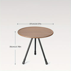 Portable Aluminum Round Table for Outdoor Dining and Camping