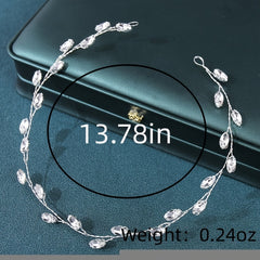 Bridal Wedding Crystals Long Hair Vine Headpiece