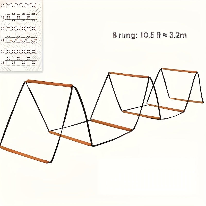 Foldable Agility Ladder Soccer Speed Training w/ Storage Bag